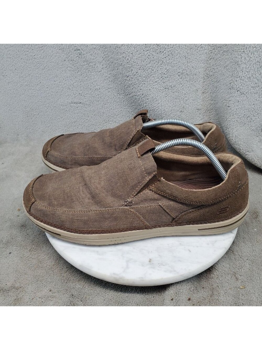 Skechers Shoes Mens Size 11 Relaxed Fit Landen Gomer Brown Loafers *Read*